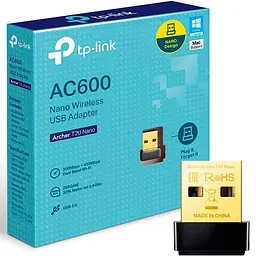Wi-Fi USB адаптер TP-Link Archer T2U NANO AC600 - мініатюра 6