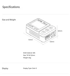 Зарядний пристрій багатофункціональний SkyRC B6 Neo 200w 10A з функцією балансування АКБ FPV DC/PD Blue Red (18769) - мініатюра 9