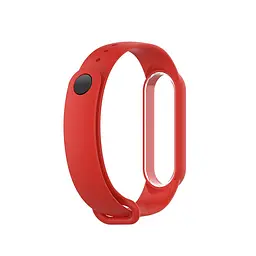 Ремінець для фітнес-браслета Lemfo для Xiaomi Mi Band 5, 6, 7 червоний - мініатюра 3