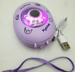Кишенькова акумуляторна грілка обігрівач для рук нагрівач з USB зарядкою UKC AA21-1 фіолетовий