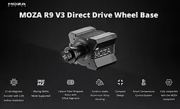 База кермова MOZA R9 V3 Прямий привід 9 Нм - мініатюра 5