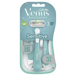 Одноразові станки для гоління (бритви) жіночі Venus Smooth Sensitive 3 шт. - мініатюра 2