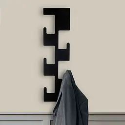 Вішак для одягу та рушників Nice & Cozy Tetris вертикальний чорний - мініатюра 3