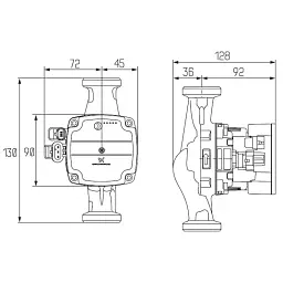 Насос Grundfos Icma 25/70 NoP328 - мініатюра 2