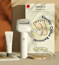 Пемза роликова електрична Doco F002 Callus Remover White - мініатюра 3