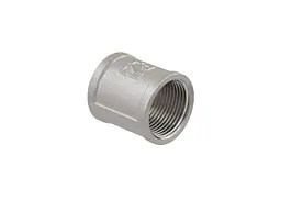 Муфта RAFTEC 3/4'' латунь, ВВ, DN20, нікель, MR02 - мініатюра 2