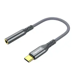 Перехідник USB-C to 3.5mm F 0.14m gray ColorWay (CW-AD-CJ) - мініатюра 2