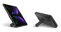 Чохол оригінальний з підставкою Aramid Standing Cover EF-XF916SBEFRU Samsung Galaxy Z Fold2 Black - мініатюра 3