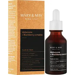 Сировотка для обличчя Mary & May Idebenone Blackberry Complex Serum, антиоксидантна з ідебеноном, 30 мл - мініатюра 2