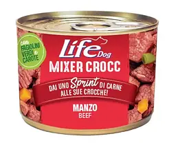 Влажный корм для собак LifeDog Mixer Crocc Manzo с говядиной 150 г 24036