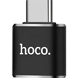 Перехідник Hoco UA5 Type-C to USB Black (64121) [78131] - мініатюра 2