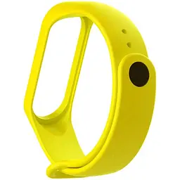 Силіконовий ремінець BeCover для Xiaomi Mi Band 3/4 Yellow (704130) - мініатюра 2