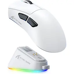 Миша Attack Shark V3 Pro Wireless White (AS-6972792472584-W) [166750] - мініатюра 2