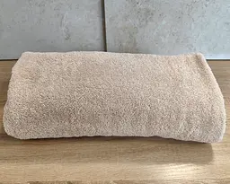 Рушник турецький махровий однотонний Zeron 70х140 Beige щільність 500 г/м2