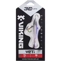 Балансир Viking Fishing Yeti Ice Jig 75mm 36.0g #1 Blue Glam - мініатюра 2