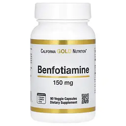 Тиамин (B-1) Benfotiamine with L-Leucine 150 mg 90 Capsules CGN vit0004855