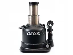 Домкрат гідравлічний пляшковий двоступеневий Yato 10 т, 125-225 мм