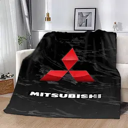 Плед плюшевий на подарунок 3D Mitsubishi 160х200 см