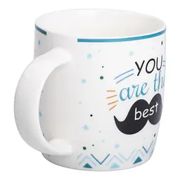 Чашка порцелянова YOU ARE THE BEST 450 мл чоловіча Liling Rongxiang Ceramic RX-N240278YB - мініатюра 2
