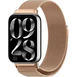 Ремінець DK для Xiaomi Mi Band 8 Pro Metal Milanese Loop Magnetic (017123) (rose gold)