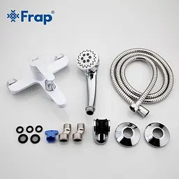 Змішувач для ванни Frap F3241 білий/хром - мініатюра 7