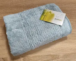 Турецький бамбуковий махровий рушник Cestepe 50х90 Bamboo Sarev Light Blue