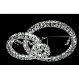 Люстра Led кільця Linisoln 7708-3А CH метал, кришталь, 3 лампи, 3400К/4100К/6000К, ширина 78 см