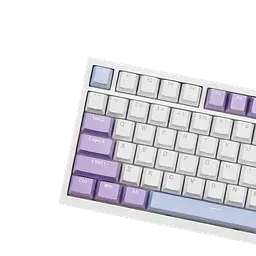 Ігрова механічна клавіатура Ajazz Ak820 / Дротове підключення / Sea Salt Switch / White Purple - мініатюра 3