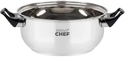 Каструля Bravo Chef з кришкою та бакелітовими ручками 16 см 1.1 л (BC-2002-16) - мініатюра 4
