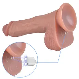 Вібратор Erospace Natural Play Thrusting Dildo with Swing Motion and Heating D6 22 см 62050073-0006 104580 - мініатюра 11