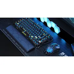 Миша GravaStar Mercury M2, BT/WL/USB-A, RGB, чорно-прозорий - мініатюра 6