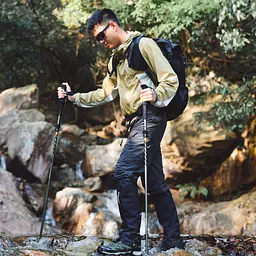 Трекінгова палиця Naturehike CNK2450DS013, 103-120 см, чорна - мініатюра 5
