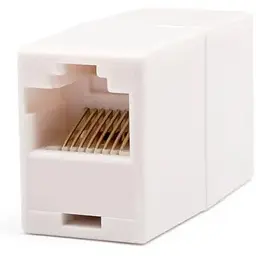 Розетка з’єднувальна для RJ45 мама мама Grey Atcom (11445)