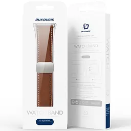 Ремінець Dux Ducis Genuine Leather для Apple Watch 42(ser.1-3)/44/45/46/49mm Brown - мініатюра 5