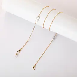 Ланцюжок для окулярів White and Gold 6 9881 70 см