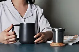 Чашка-заварник U Brewing Mug Ceramic, 500 мл - Блакитний - мініатюра 8