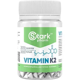Вітаміни Stark Pharm Vitamin K-2 200 tabs (1086-2023-10-3745)
