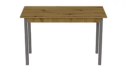Стіл кухонний Ferrum-decor Маріо 75x120x70 Сірий ДСП Дуб Артізан 16мм (FRD-105731) - мініатюра 4