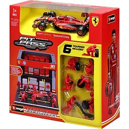 Ігровий набір Disney Doorables Bburago Формула-1 "Pit Pass Ferrari SF-24" 18-36862 (#16) - мініатюра 4
