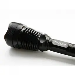 Ручний ліхтар акумуляторний Bailong металевий чорний 1180 Lumen POLICE BL-Q2800 T6 150000W - мініатюра 5