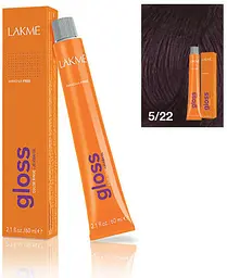 Деміперманентна фарба для волосся Lakme Gloss відтінок 5/22 (темно-коричневий) 60 мл - мініатюра 3