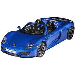 Колекційна металева модель автомобіля Автопром Porsche 918 Spyder з інерцією, світлом та звуком 1:24