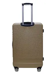 Валіза велика L ABS-пластик Worldline Airtex 652 78×52×34см 128л Шампань - мініатюра 3