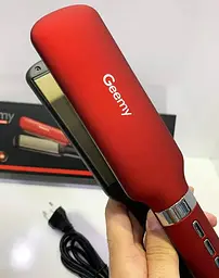 Професійна праска - випрямляч Geemy GM-2820 35 Вт з терморегулятором Червоний - мініатюра 5