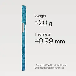 Чохол Pitaka Ultra-Slim для Apple iPhone 17 Pro Max Lucid Blue (KI1708AG) [155103] - мініатюра 6