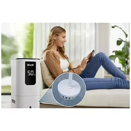 Зволожувач повітря Levoit OasisMist1000S Smart Ultrasonic Cool Mist Tower LUH-M10 білий (HEAPHULVSEU0082Y) - мініатюра 7