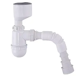 Сифон для пісуара Waterstal з манжетою D 50 та гофрою 1 1/4 40/50 P31009
