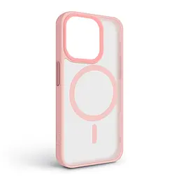 Чехол для Apple iPhone 15 Pro, Uniq MagCase, розовый, противоударный, панель-накладка с MagSafe, ударопрочный TPU+PC, с магнитом MagSafe, поддержка полноценной беспроводной зарядки, ArmorStandart (ARM75289) - мініатюра 2