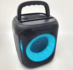 Колонка акумуляторна портативна 10W акустична система із сабвуфером 3D звук LED RGB підсвічування USB/BT 16см Partybox 10463 - мініатюра 1