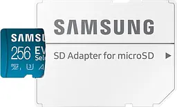 Карта пам'яті microSDXC (UHS-І U3) Samsung EVO Select 256Gb class 10 A2 V30 (R130MB/s, W30MB/s) (adapter SD) (MB-ME256KA/EU) - мініатюра 7